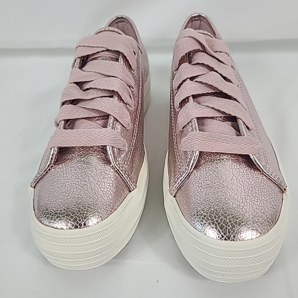 NIB Keds Women's Triple Kick Pink Metallic Iridescent Sz 6.5 NEW $75 - Picture 2 of 7